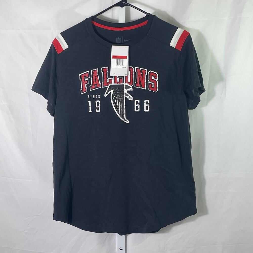 NWT Atlanta Falcons Team Apparel Tee - Womens Size L - Black